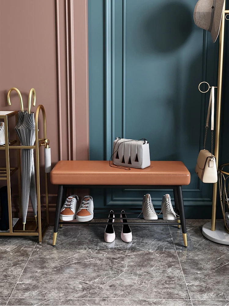 

Change Shoe Stool Shoe Stool Home Door Entry Shoe Rack Sitting Stool Integrated High-end Sense Door Storage Wear Shoe Stool