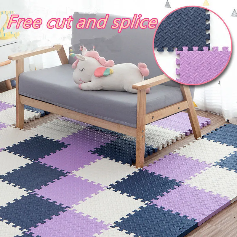 Baby Game Mat 8PCS 30x30cm Tatame Play Mats Thick 1.2cm Tatames Baby Mat Foot Mat Floor Mat Puzzle Mat Playmat Baby Playroom Mat 4