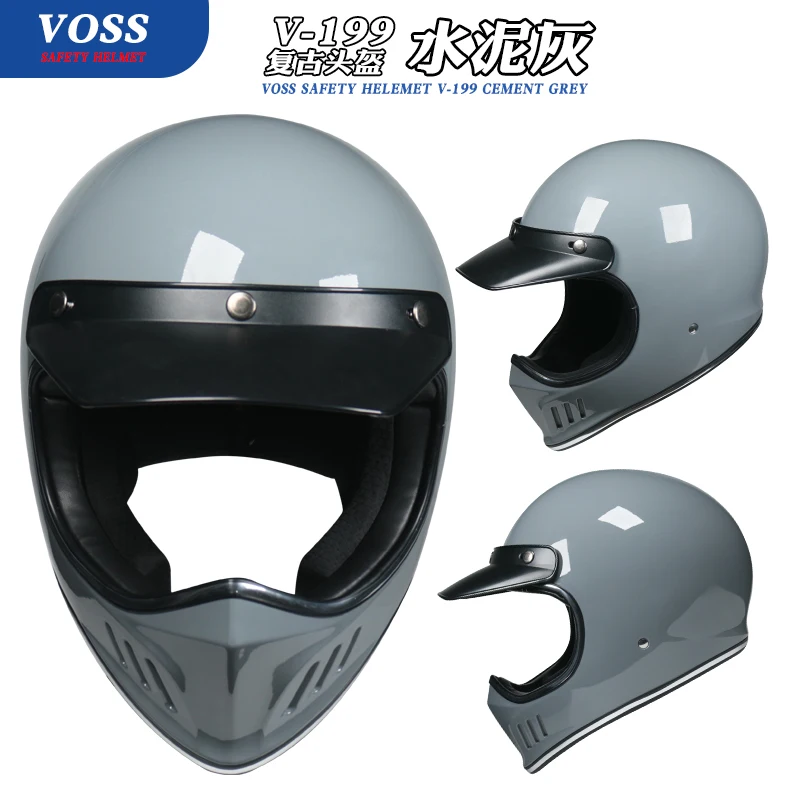 Casco Integral Estilo Vintage, Accesorio Para Motocicleta, Tipo Retro, Uso  Para Carreras, Esquí - Cascos - AliExpress