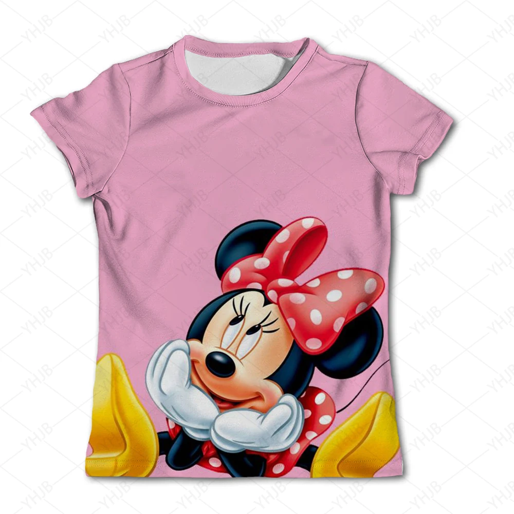 

Minnie Mouse Daisy Duck Mickey T Shirt Kids Girl Disney T-Shirt Children Casual O-Neck Child BoysT-shirts Christmas Gift Tees