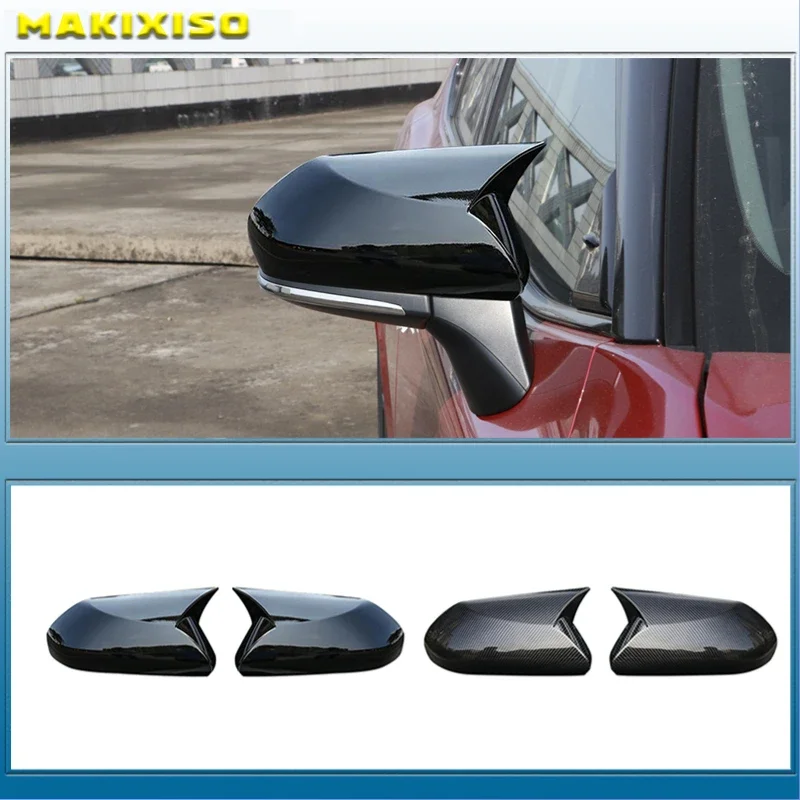 

Car Side Door Rearview Mirror Cover ABS Carbon Fiber For Toyota Camry 2018 2019 2020 2021 2022