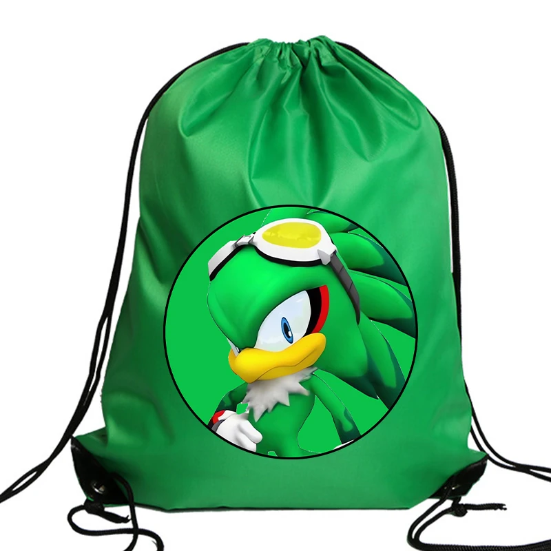 thumbnail image 1 of Nueva bolsa con cordón de Sonics para niños, bolso de mano con estampado de dibujos animados de anime, bolsas de almacenamiento para niños, bolsa de viaje deportiva de gran capacidad, regalos para niñ, 1 of 5