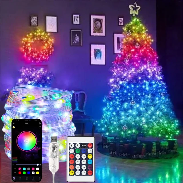 Christmas Tree Lights Remote Control  Remote Control Led Christmas Lights  - Usb - Aliexpress