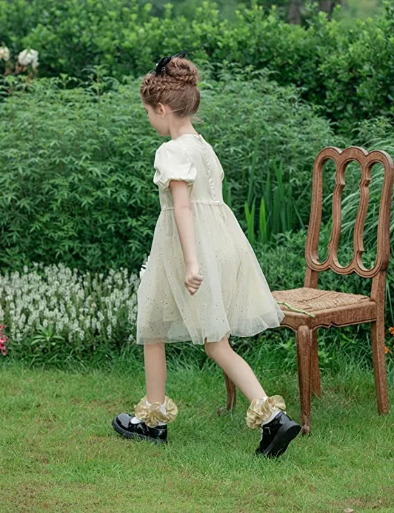 Calzini Con Volant In Pizzo - 3 Paia Bianco, Nero E Beige Per Look Femminile E Romantico - Foto 9