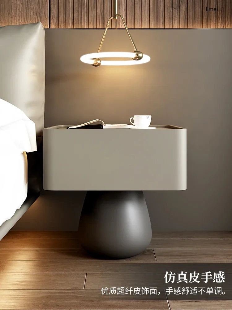 Suspension Solid Wood Bedside Cabinet Simple Modern Light Luxury Advanced Creative Small Table