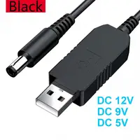 5.5*2.1mm WiFi to mobile power cord connector DC 5V to 5V/9V/12V USB cable booster converter - Image 2
