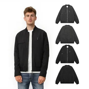 Giacche da moto da uomo Giacca bomber da volo tattica militare Tasca con cerniera Abbigliamento da strada Abbigliamento Giacca invernale da uomo con giacca a vento 1