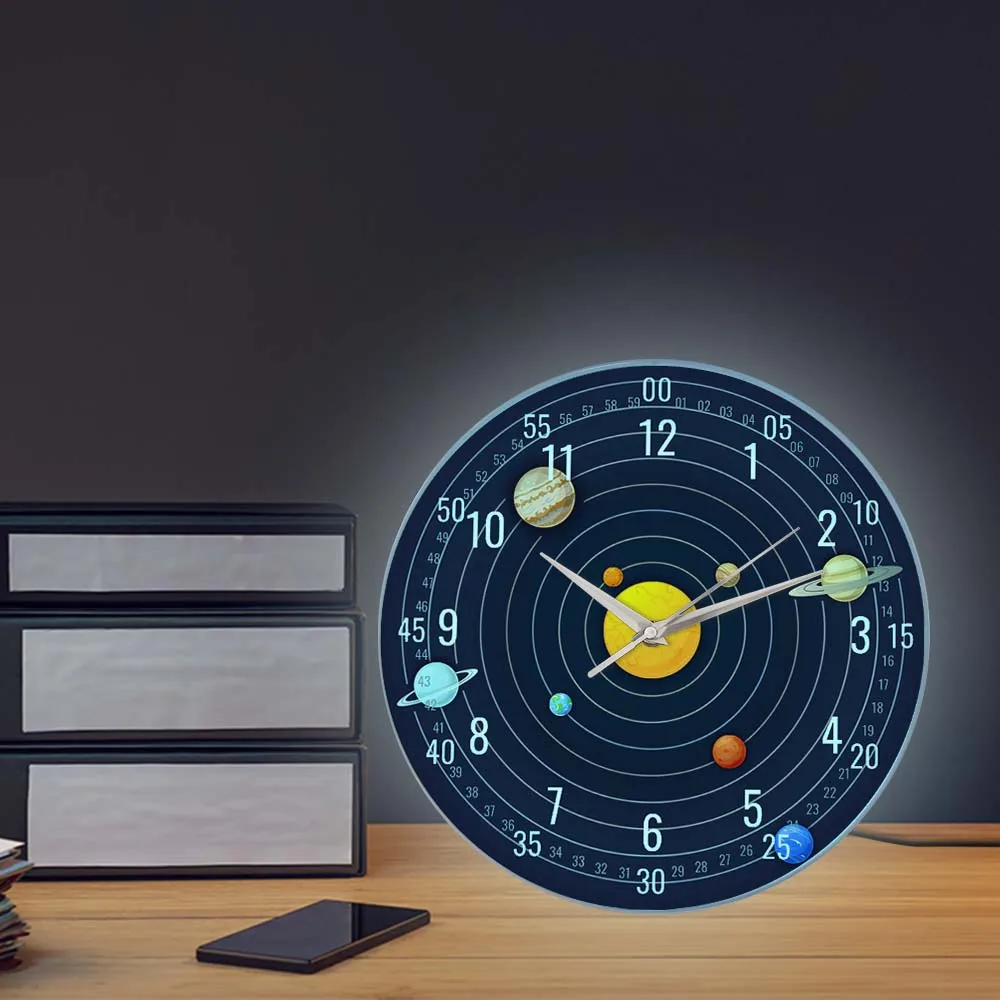 Solar System Magnet Clock