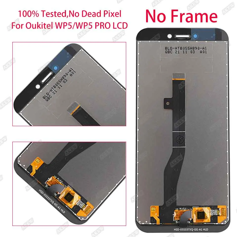 5.5 inch 100% Original For Oukitel WP5 LCD Display and Touch Screen  Digitizer Assembly Replacement For WP5 Pro NEW Phone LCD - AliExpress