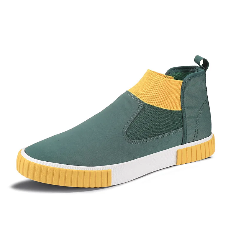 High Top Men Shoes Flats Slip on Casual Shoes Male Canvas Plimsolls Espadrilles Man Trainers for Casual Shoes Sport Shoes