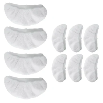 B98A-Accessori universali per pulitore a vapore 10 pezzi Cuscinetti riutilizzabili per scopa a vapore, accessori per scopa a vapore per uso portatile