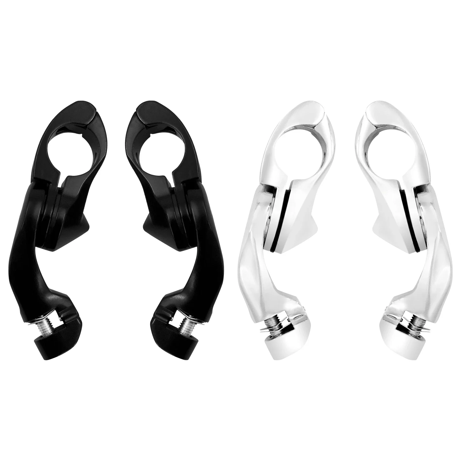 Motorcycle 32mm 1.25'' Highway Bar Footpegs Mount Clamp Angled Engine Guards For Harley Softail Dyna Touring Sportster XL 883 48