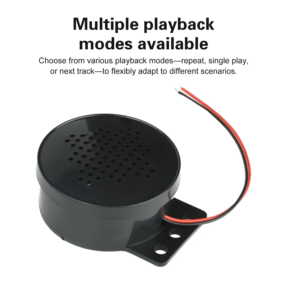 Módulo MP3 de instrucción de voz Industrial con altavoz resistente al agua, gran almacenamiento, múltiples modos de repr