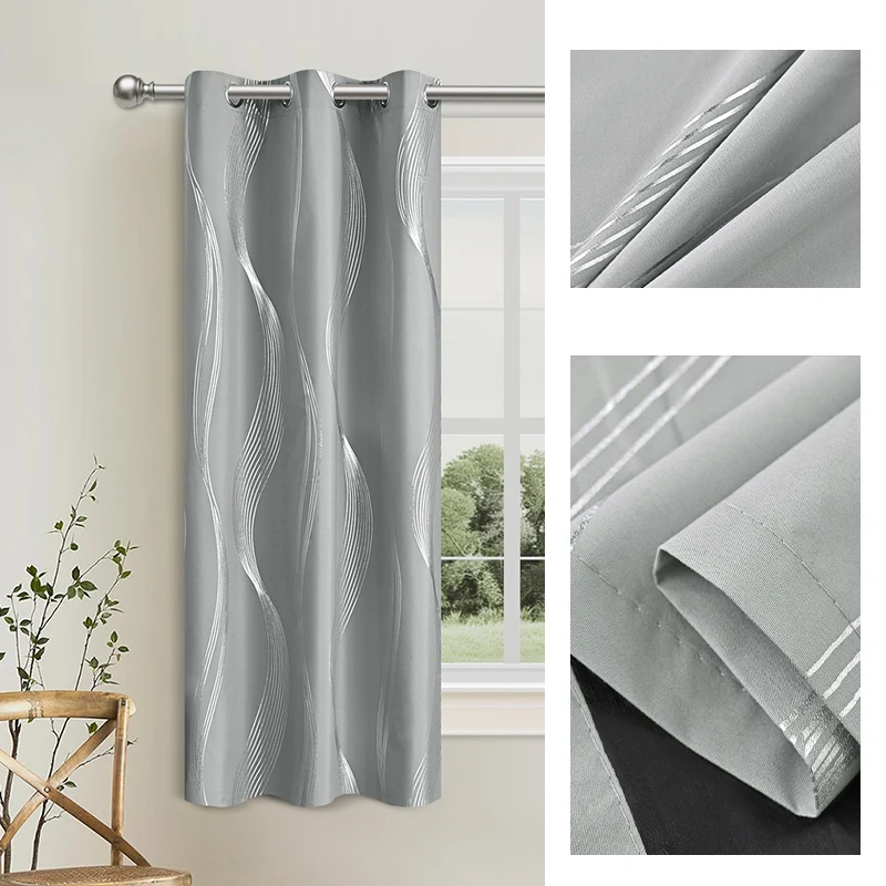 Luxury Marble Blackout Curtains 4