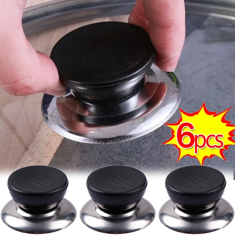 1/6Pcs Pan Pot Lid Handle Universal Cookware Parts Pan Hand Grip Cover Replacement Pot Caps Lid Knob Handle Kitchen Accessories