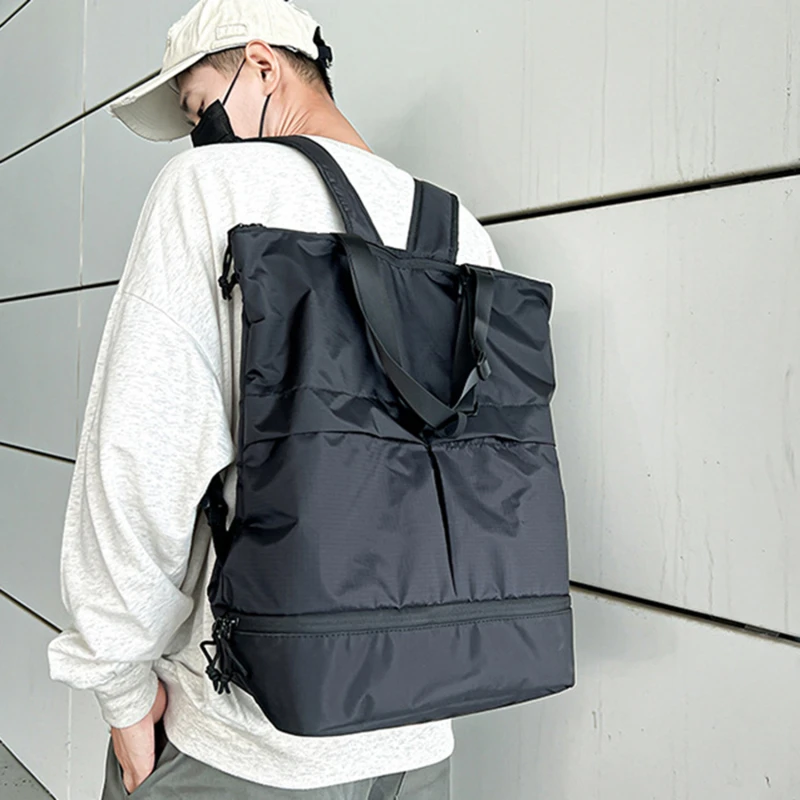 

Sport Young Backpacks Women Girl Fashion Unisex Cool Large Capacity Female Gym Bag Travel School Bags Multi-function Long Handle