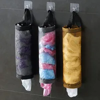 Kitchen Wall-mounted Storage Basket, Household Large-capacity Plastic Bag Storage Bag Plastic Bag Storage Box Wall Hanging Bag 2