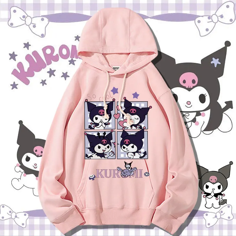 

Kulomi hoodie women fall loose little slouchy coat day cool Lomi co-branded clothing trend