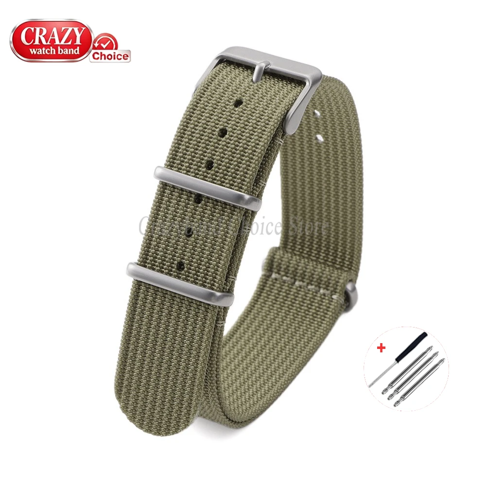 Nylon Canvas Weave Sports Wristband - Universal Replacement Watch Strap