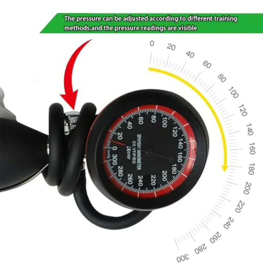 BFR Blood Flow Restriction Bands Complete Set, No Weight Lifting Required, Precision Pump to Apply Precise Pressure, Muscle Trai