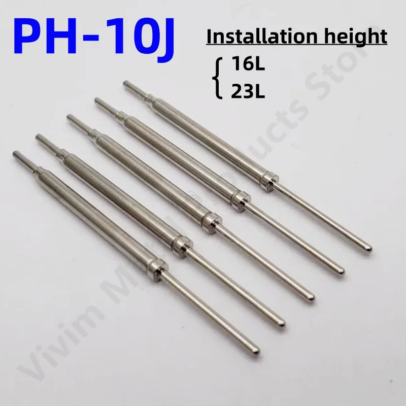 

20/50PCS PH-10J 16L 23L Length 52.2mm PCB Spring Test Probe ICT Test Pin For PCB Test J Head Straight Round Tip Head Dia 1.0mm