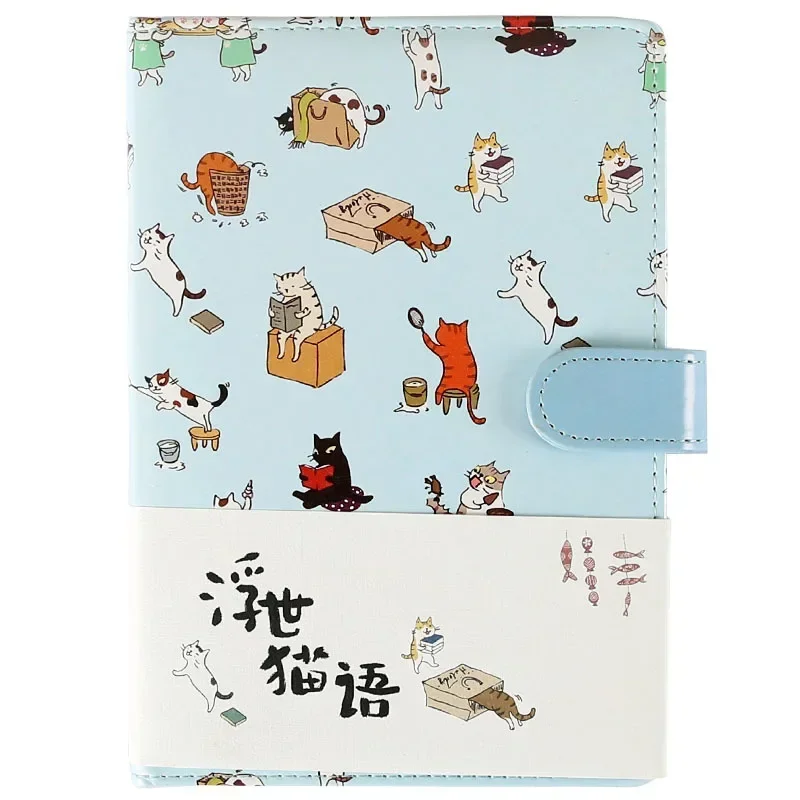 

Обложка с котом цветные канцелярские товары Бумажные Подарочные кожаные креативные милые фотоблокноты для детей школы