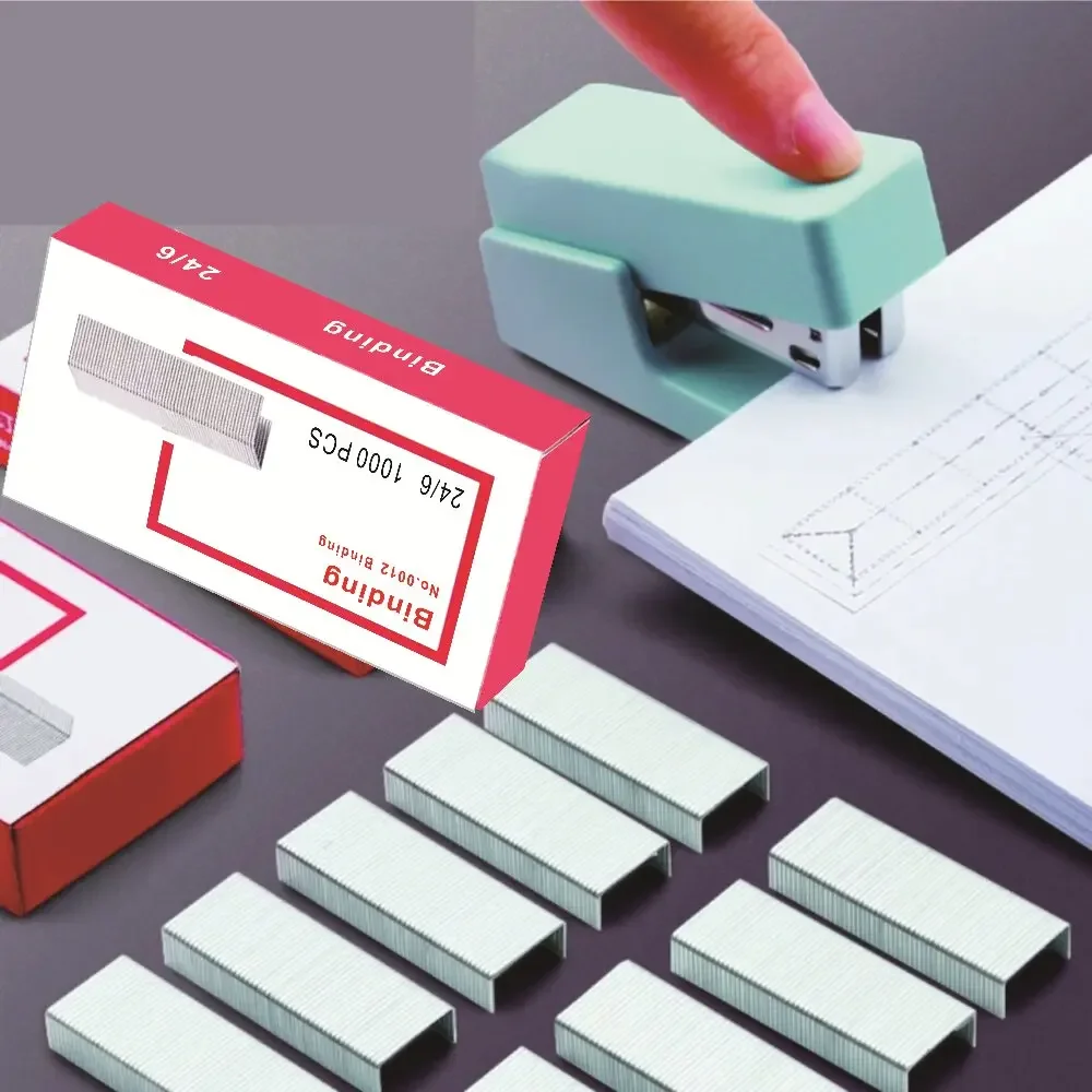 1-3박스 스테이플러 바인딩 24/6 No.10 사무용 문구 스테이플러papeleria Universal Mier Mil Micro Universal Stapler 12    10    12번