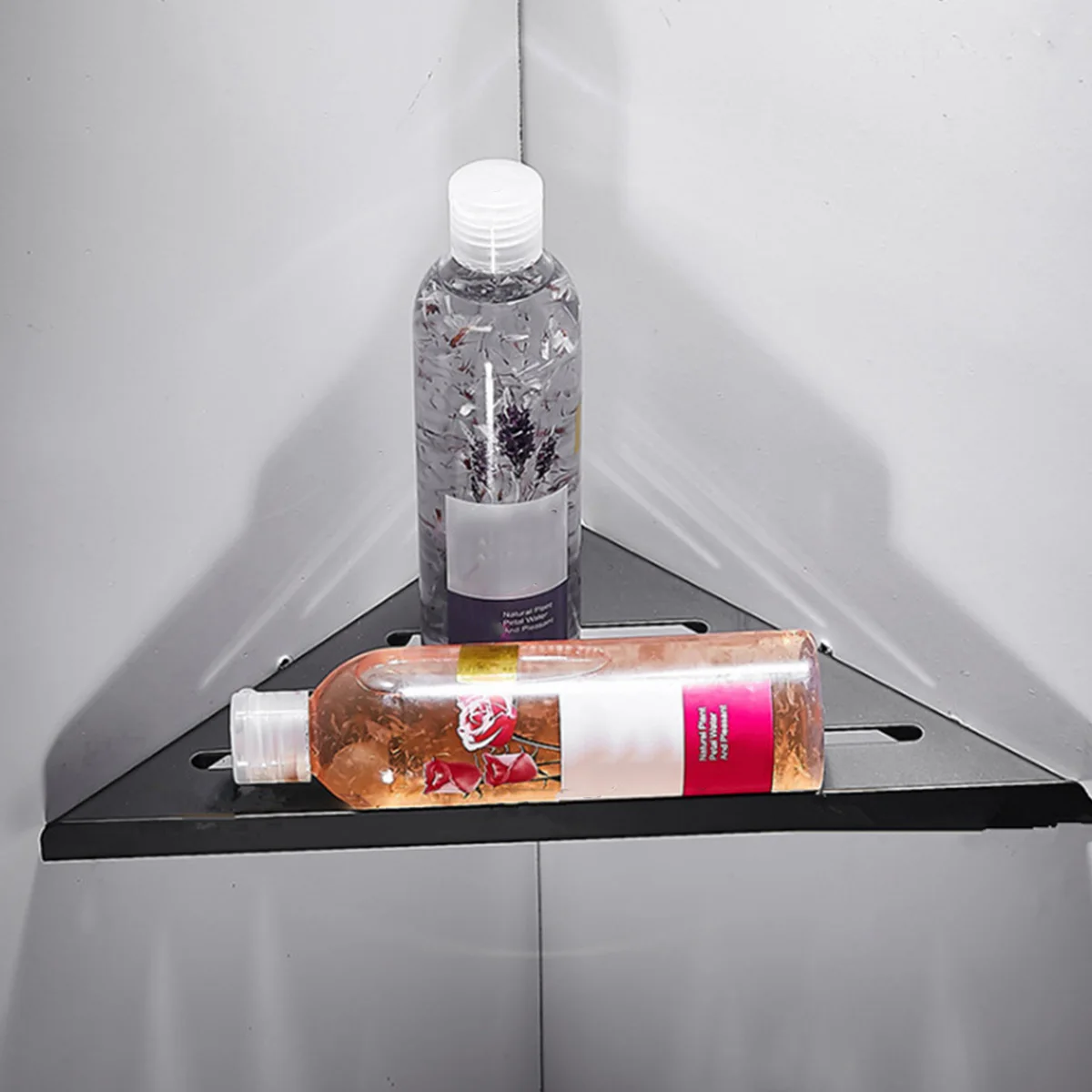 Bathroom Storage Shelf 1/2/3/4Pcs No Drill Stainless Steel Shampoo Storage Rack Corner Shower Heavy-Duty Hollow
