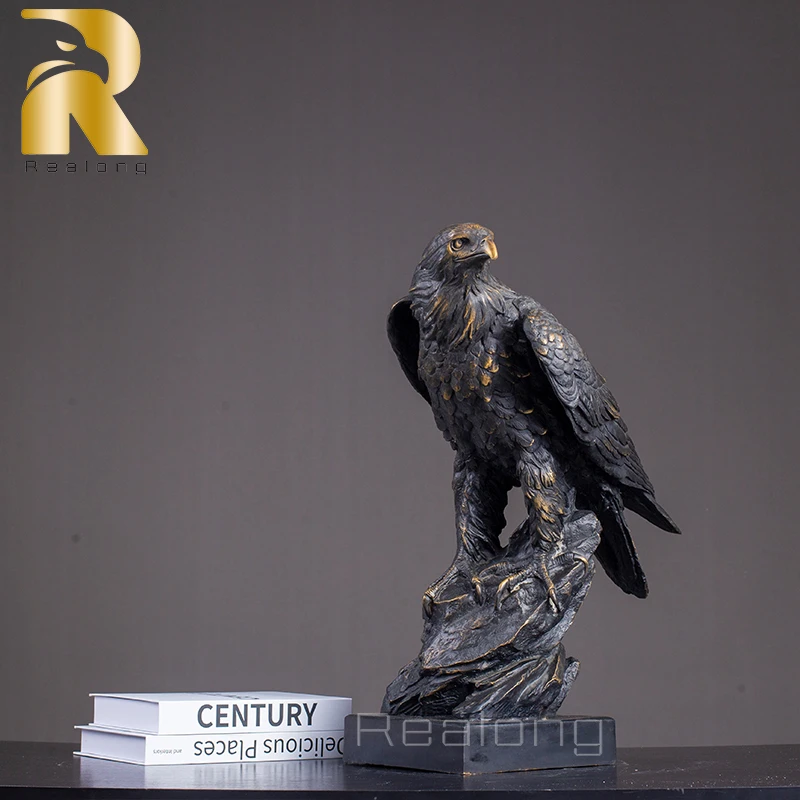 Estatua de águila de bronce antigua, escultura de Eegle de bronce hecha a  mano, estatuas de animales de fundición para decoración del hogar, adorno  de interior, regalo| | - AliExpress