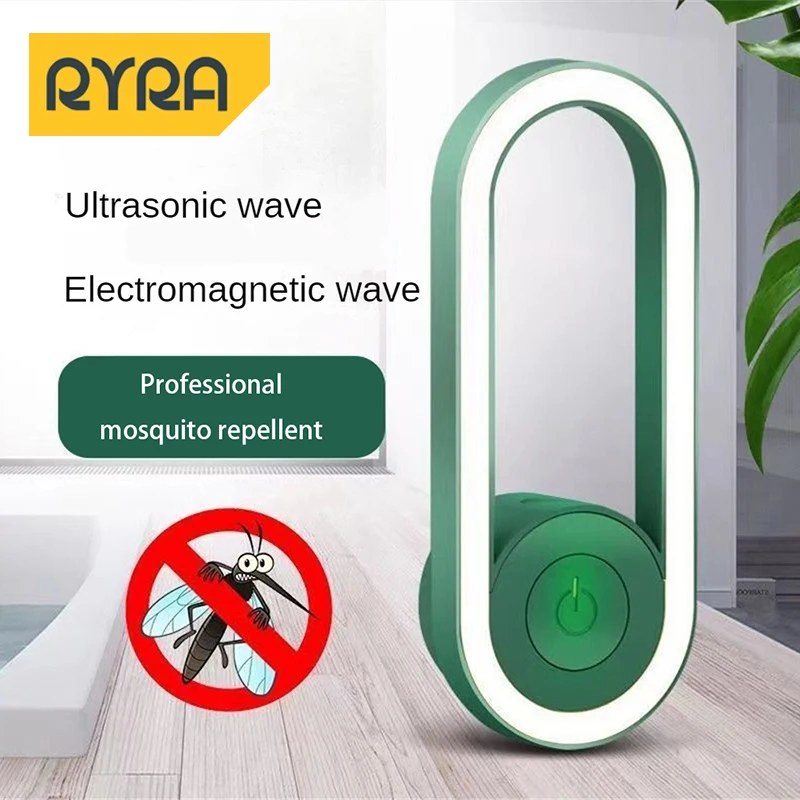 Repellente Per Insetti Ad Ultrasuoni Killer Elettronico Per Zanzare Indoor Nightlight Portable Household Insect Reject Insect Killer Tool