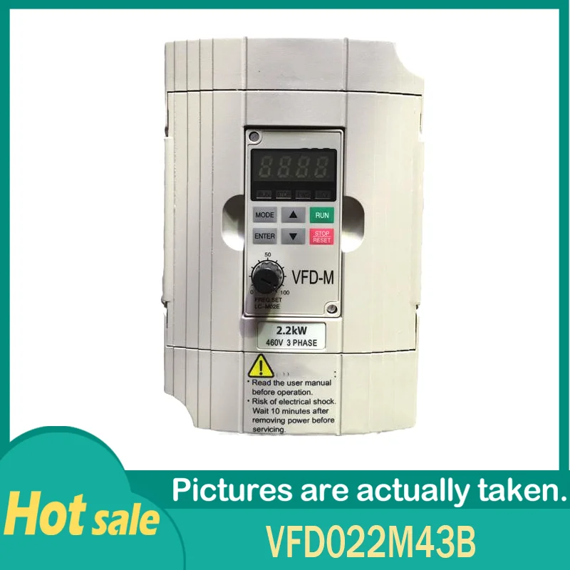 

100% рабочий VFD022M43B 380V 2.2KW