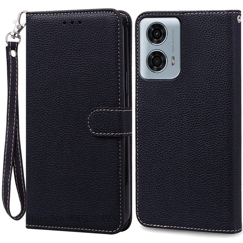 Leather Wallet Flip Case for Moto G24 Power – Stylish Protective Cover