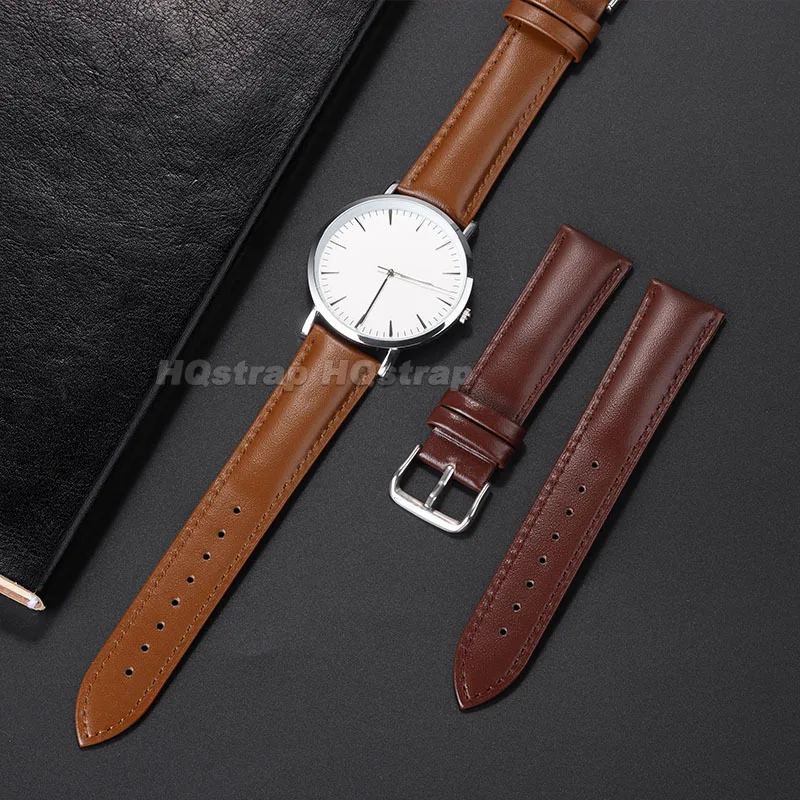 Premium Calfskin Leather Watch Strap - Soft, Comfortable, and Stylish Wristband