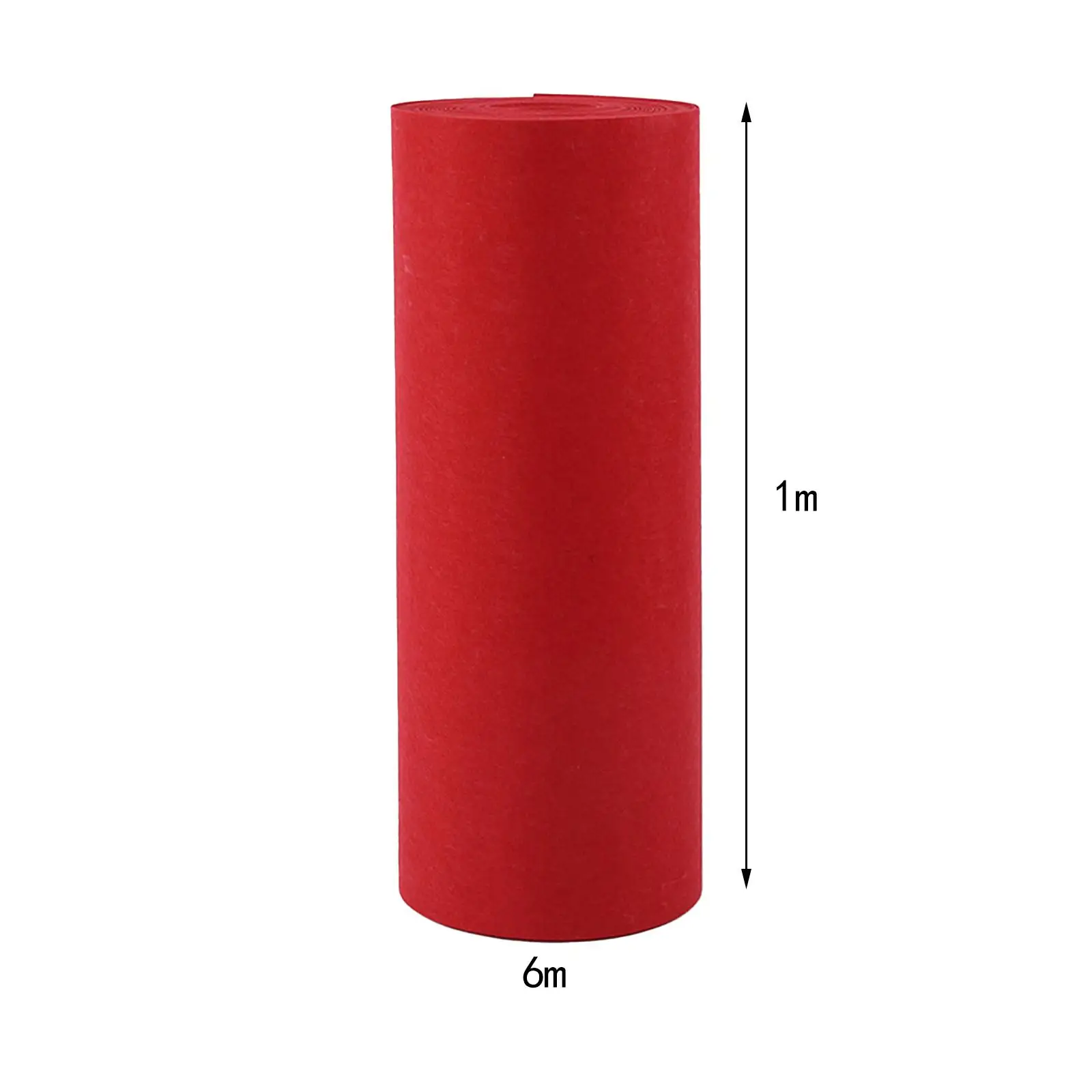 Red Carpet 6M Non Slip Walkway Red Carpet Portable Sturdy Width 1M Wedding Rug for Banquet Engagement Exhibition Holiday Hallway