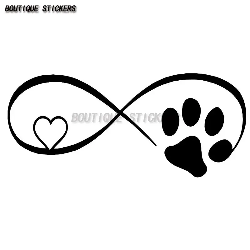

Dog cat paw love ❤ Car sticker waterproof PVC sticker car motorcycle laptop suitcase refrigerator wall decal