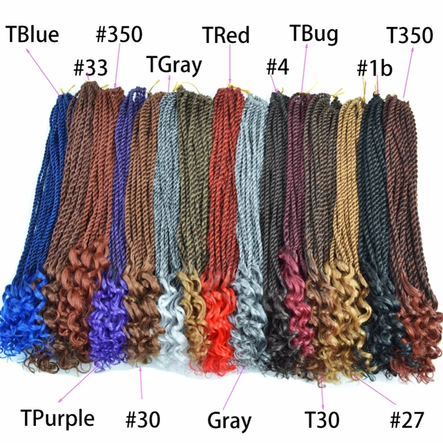 Ombre Synthetic Senegalese Twist Hair Crochet Braids Chorliss African Gray  Pre-Looped Braiding Hair Extensions Crochet Braids - AliExpress