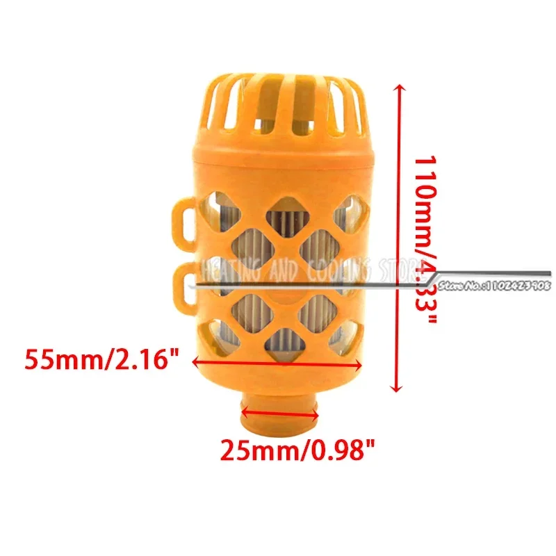 25mm Air Diesel Parking Heater Intake Filter Silencer ABS Fit For Car Truck VAN Camper For Eberspacher Webasto Dometic