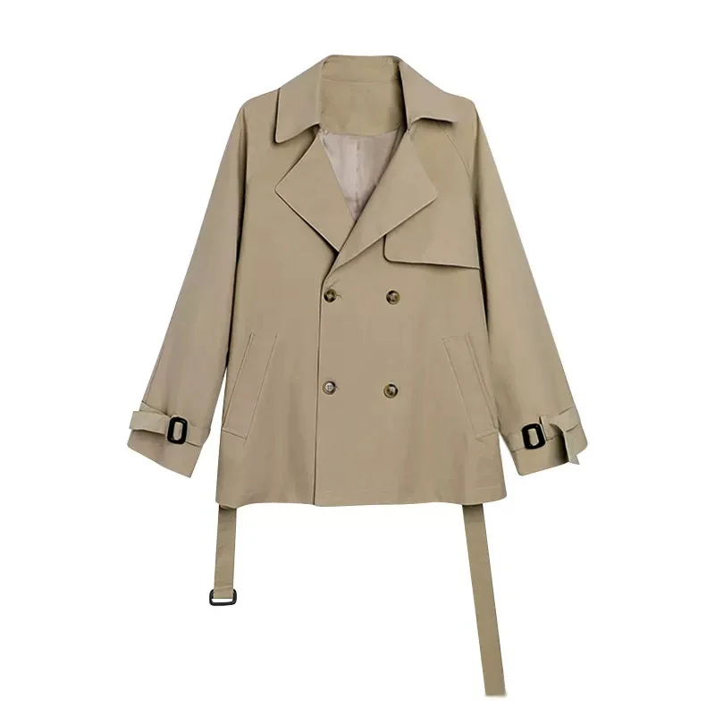 

Spring Autumn New Style Temperament Women's Top Khaki Wind breaker Women's Casual Short Coat Trench Coat for Women Jacket Coats