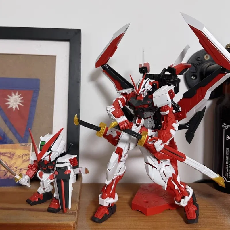 

Bandai Mg 1/100 Mbf-P02 Gundam Astray Red Frame Assembly Model Action Toy Figures Assembly Plastic Model Kit Gifts For Kids