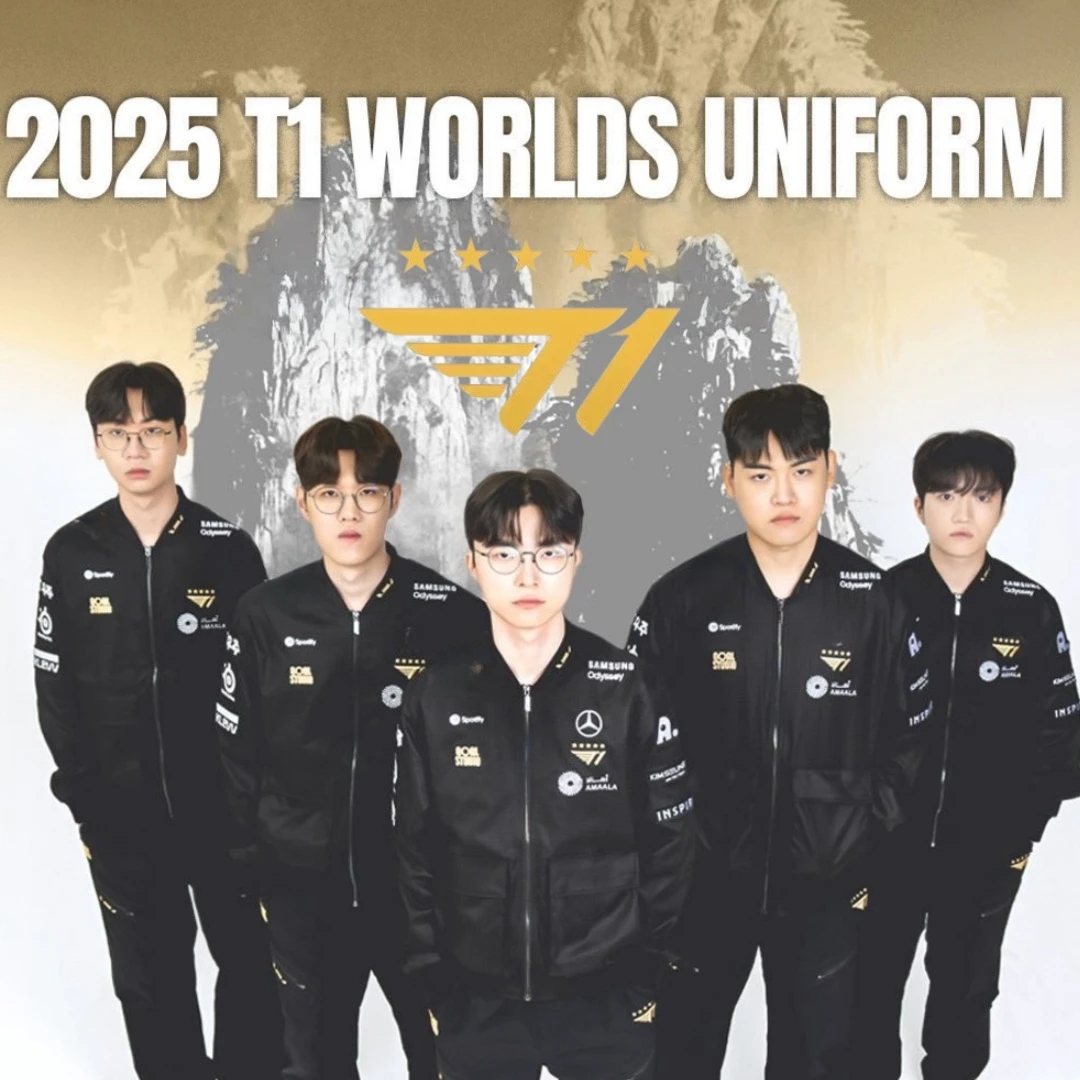 2025 T1 WORLDS FAKER Uniform Jacket LOL LCK World Finals Jersey