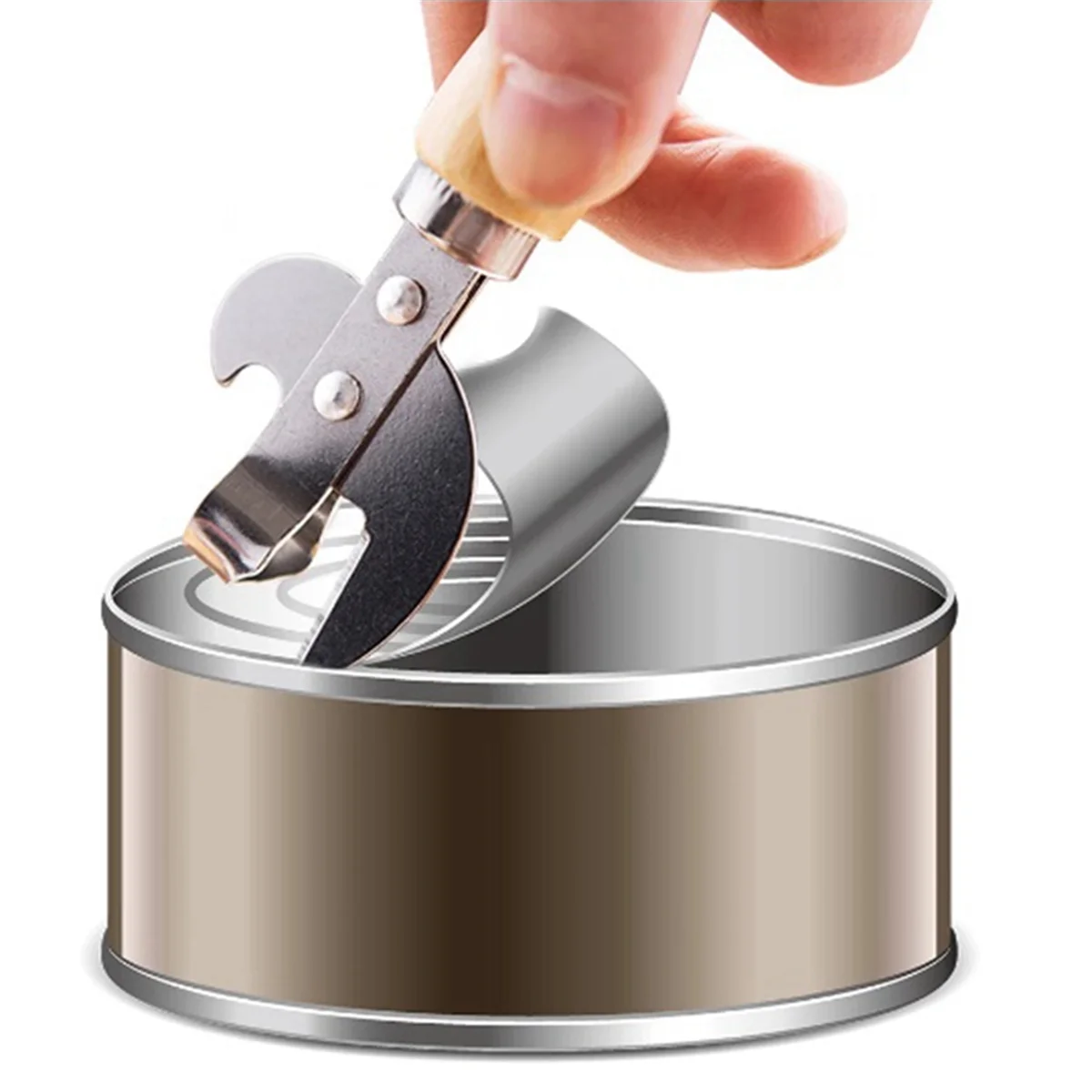 Manual Lid Remover Multifunction Can Opener Utensil Gadgets for Jars Canisters Kitchen Accessories - Image 2