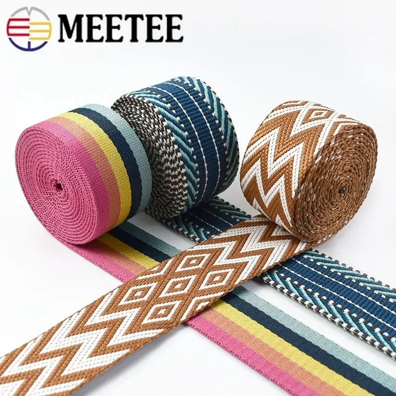 Polyester Webbing Ribbon 2Meters 38mm Thicken Decorative Belt DIY Bags Shoulder Strap Sewing Accessories