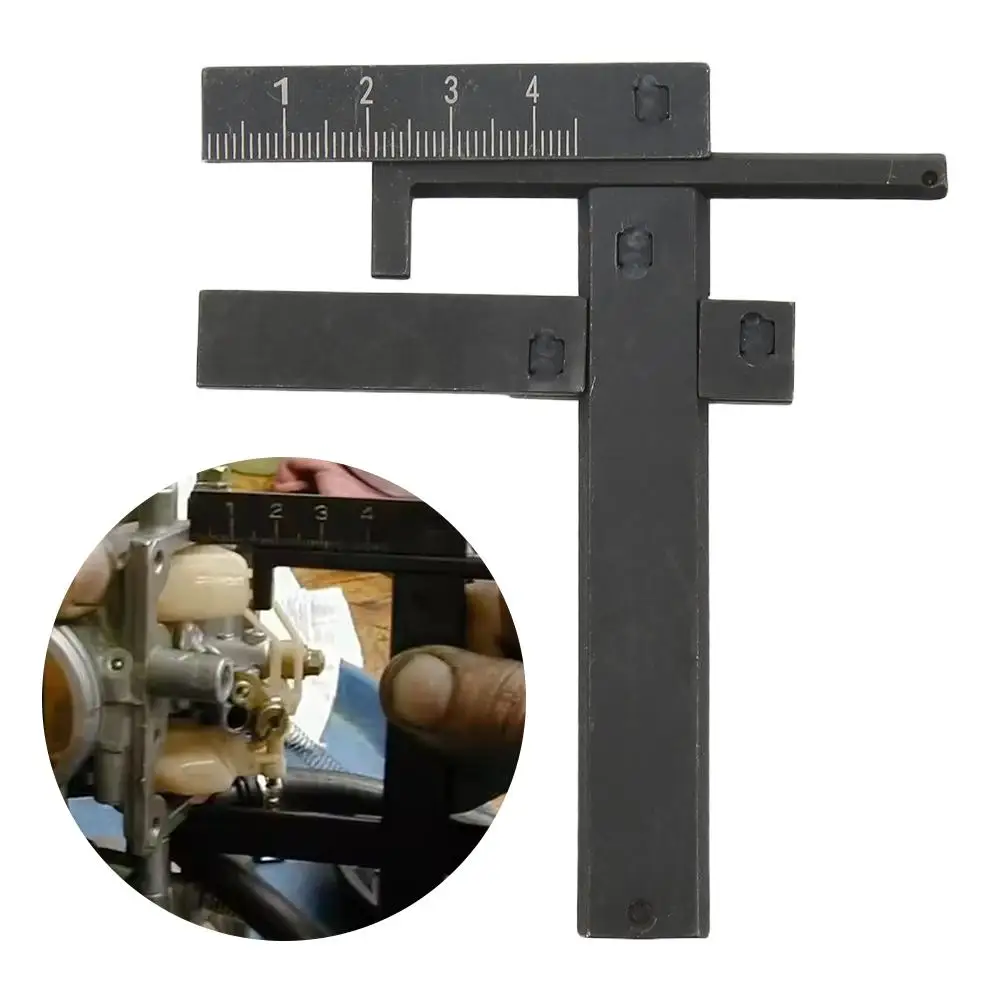 Carburetor Measuring Tool Adjustable Gauge Ruler for Motorcycle Carburetor Tuning for CT70/CB175/CB200 Motorcycle Models