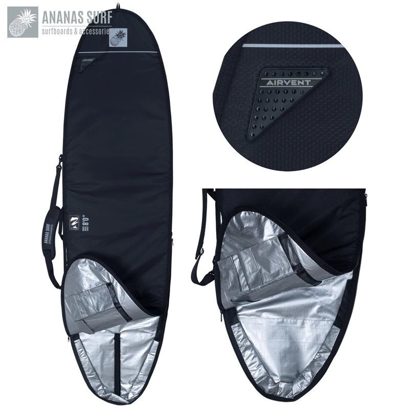 Surfboard Longboard Bag Protect Cover 8'0"(243cm) Ananas Surf Airvent 8ft.0 in. Travel Boardbag