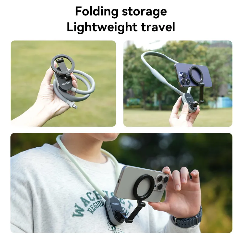 Silicone Magnetic Neck Mount Quick Release Hold for Iphone 15 14 13 12 11 10 SAMSUNG HUAWEI XIAOMI Phone Accessories