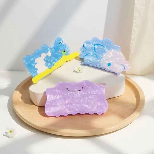 1PC/3PCS/6PCS Pokémon cute cartoon character hair claws, multi-functional women's hair accessories