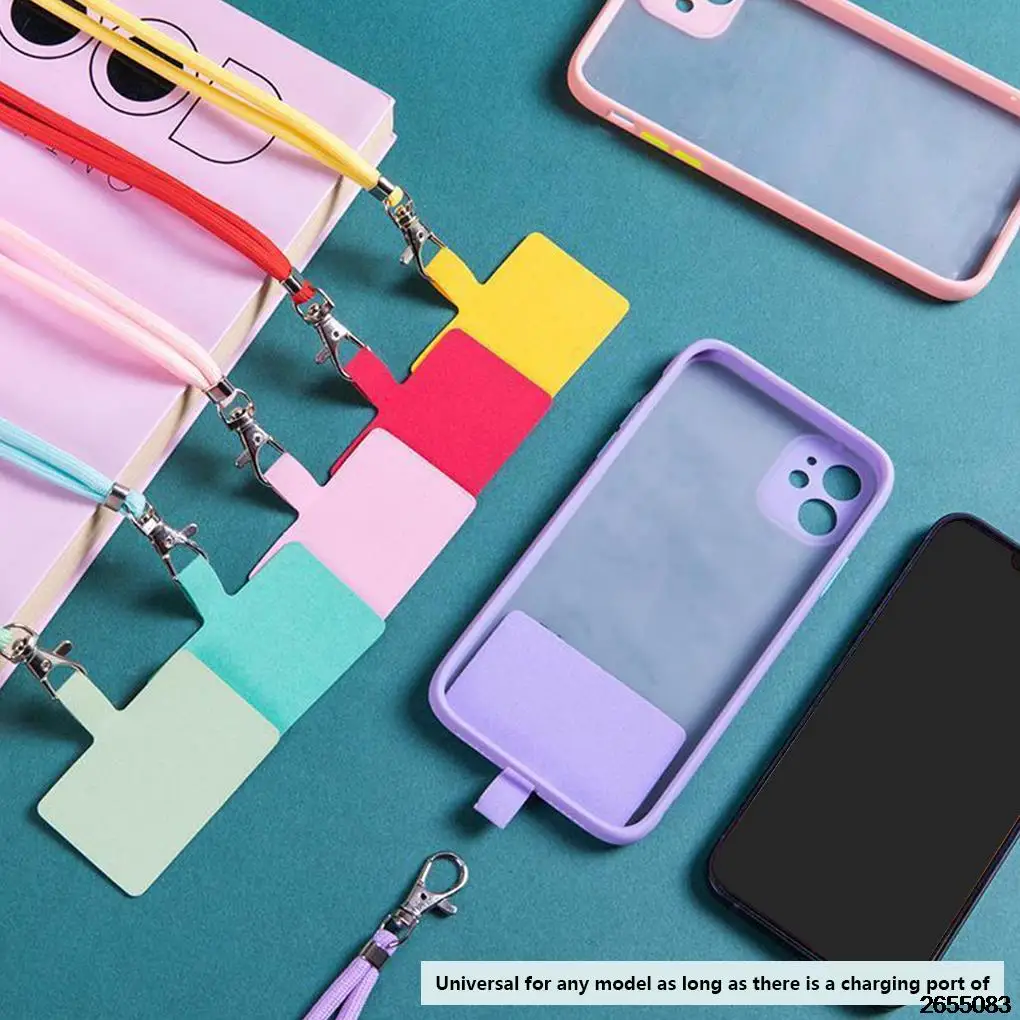 Phone Lanyard Adjustable Detachable Neck Cord Lanyard Strap carabiner Compatible pendant with card for mobile key fobs colors Phone Lanyard Adjustable Detachable Neck Cord Lanyard Strap carabiner Compatible pendant with card for mobile key fobs colors