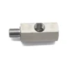 Oil Pressure Sensor Tee M10x1.0 to M10x1.0 Adapter Side Holes 1/8NPT Female Turbo Supply Feed Line Gauge 4