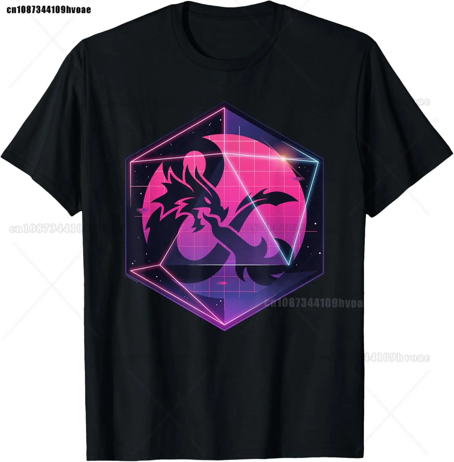 Retro Dungeon Tarot Karte Katze Würfel D20 T-Shirt für Konzentration Lustige Gamer Würfel Drachen T Shirts Sommer Streetwear Geschenke Männer – Detail 22