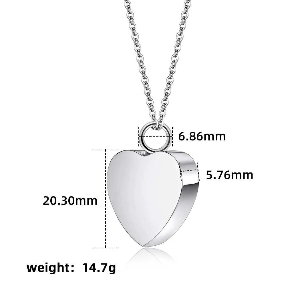 Small Heart Cremation Urn Necklace Carved Locket for Ashes Stainless Steel Memorial Ash Pendant Keepsake Jewelry 4 Small Heart Cremation Urn Necklace Carved Locket for Ashes Stainless Steel Memorial Ash Pendant Keepsake Jewelry 4